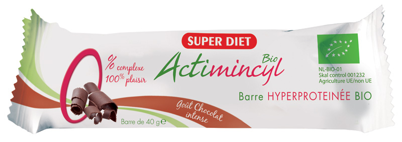 Barre hyperproteinee Actimincyl chocolat intense