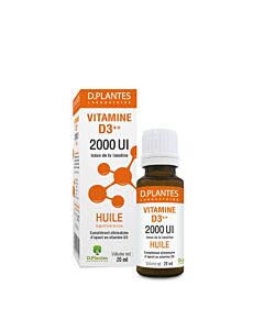 Vitamine D3++ 2000 UI Huile - D.plantes