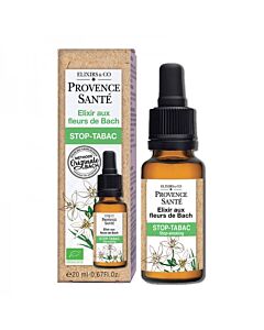 Provence Santé - Stop-tabac bio Elixir aux fleurs de Bach - 20 ml