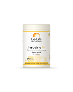 Tyrosine 500 ou L-tyrosine - Be-life - 60 gélules